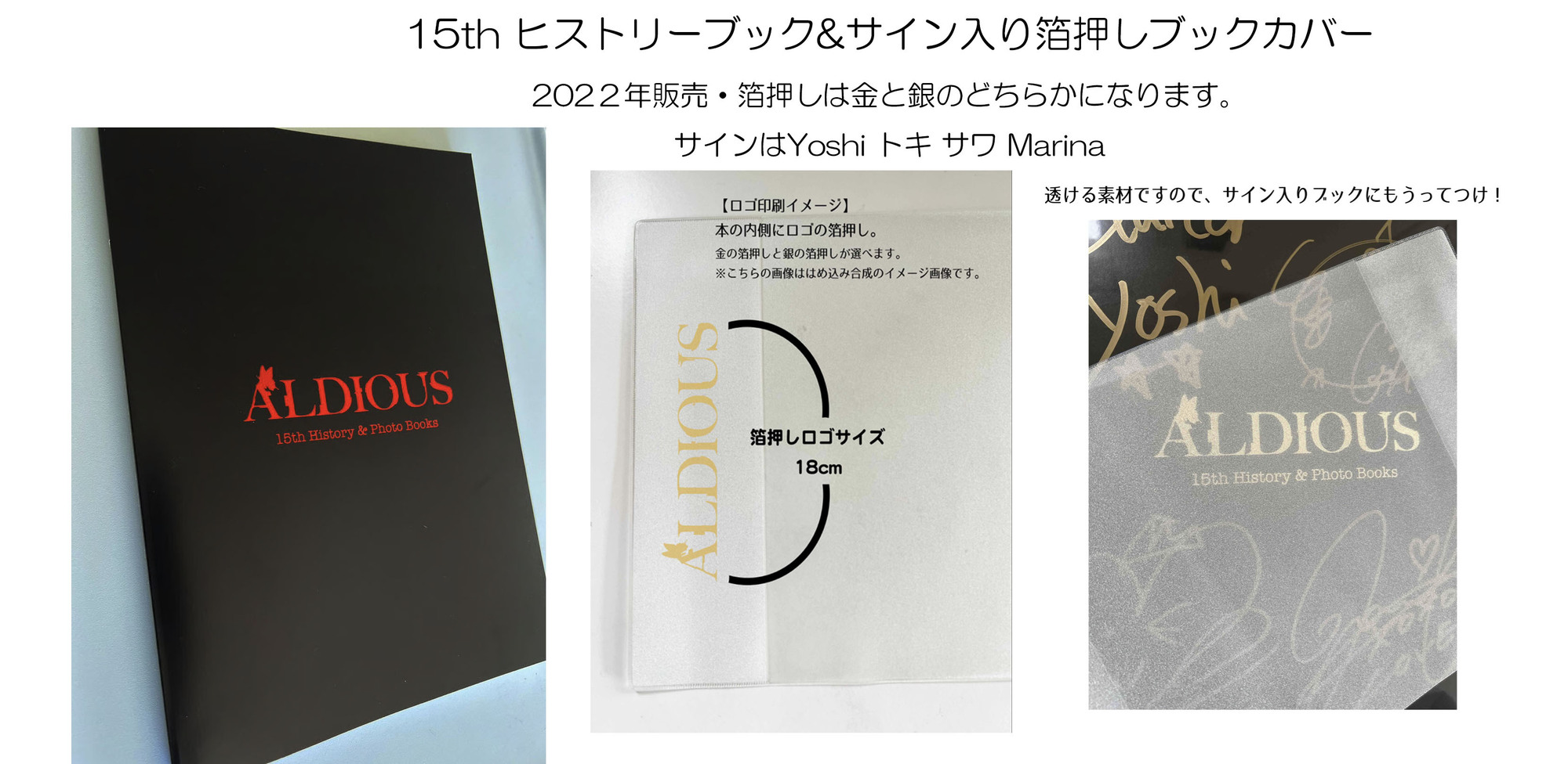 ALDIOUS 公式バンドスコア 2023 15周年記念　直筆サイン入 ALDIOUS 公式バンドスコア 2023 15周年記念 直筆サイン入 趣味
